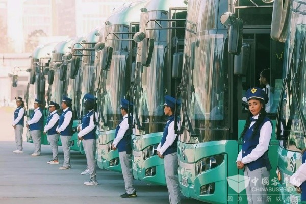 中非產(chǎn)能合作典范！百輛金旅純電公交交付埃塞俄比亞